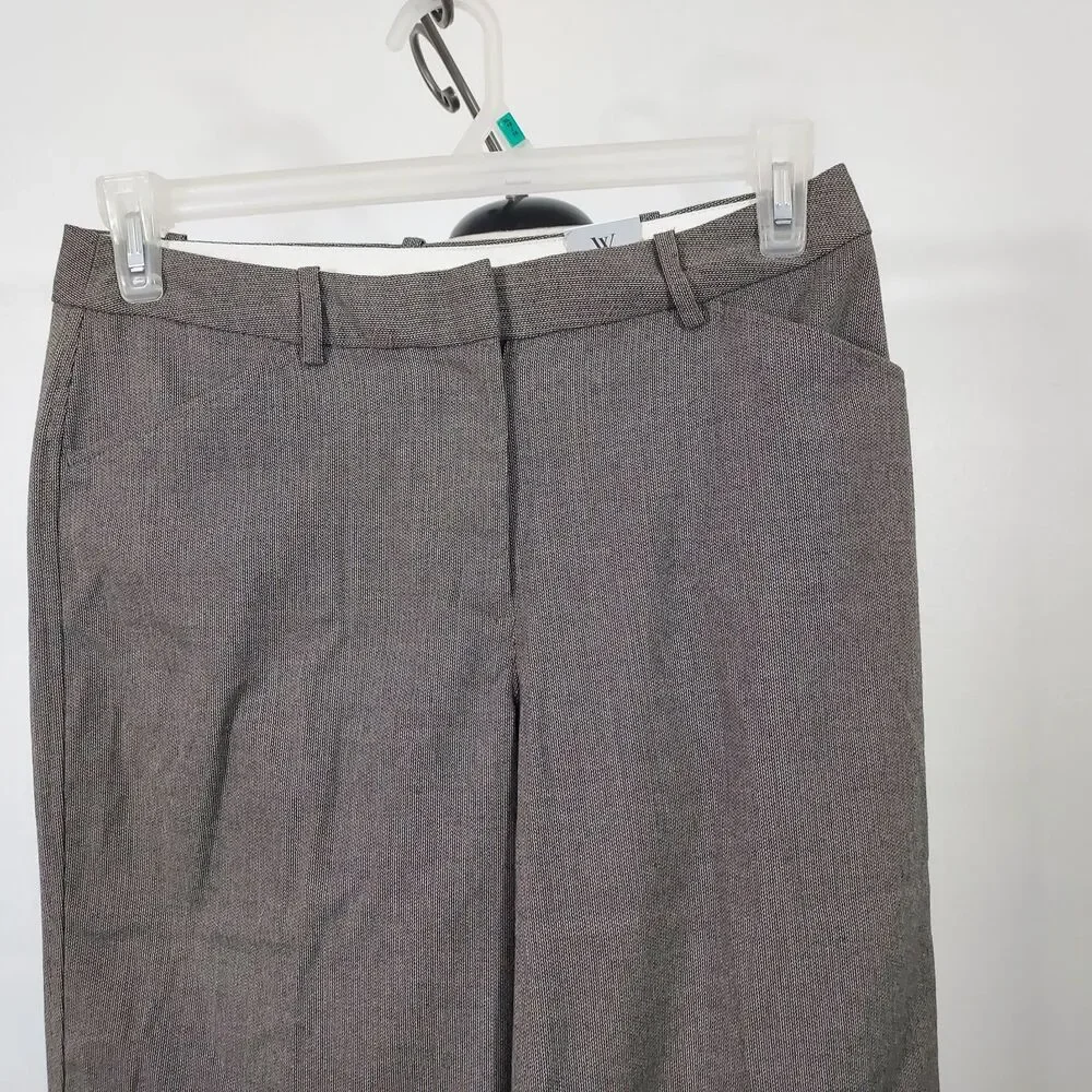 Worthington Dress Pants Womens Size 10 Tan Black Trouser Modern Fit Office NWT